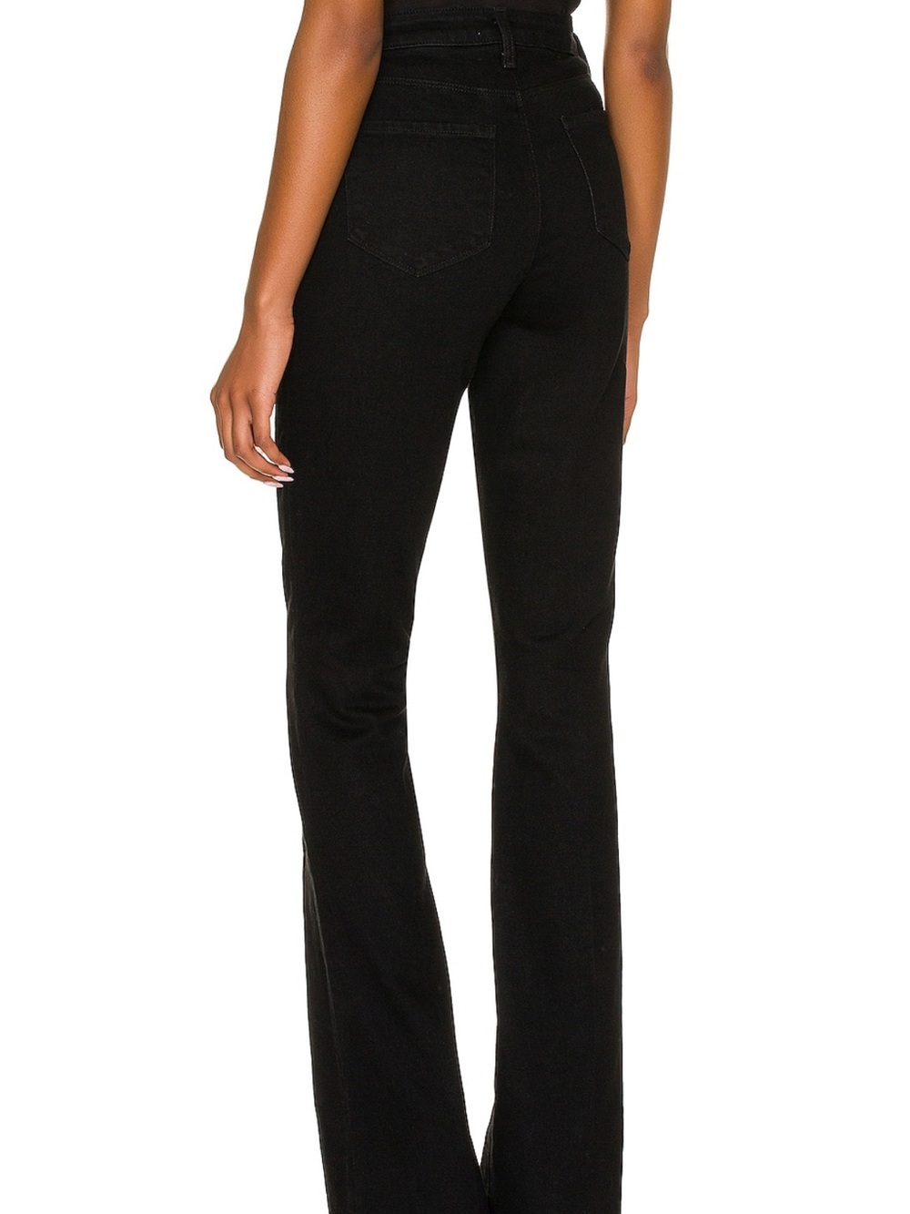 L’AGENCE High-Rise Black Flared Women's Jeans - Picture 2 of 6